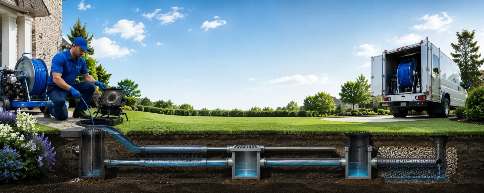 Outdoor drain cleaning information for Welch, OK